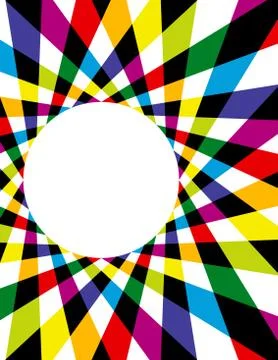 Rainbow spirograph background Иллюстрация