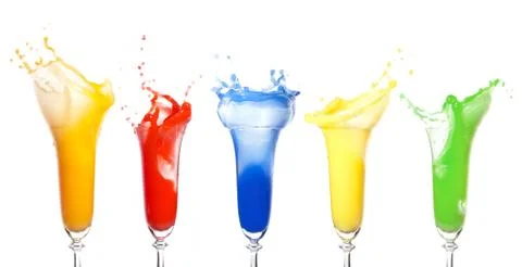 Rainbow splash 写真素材