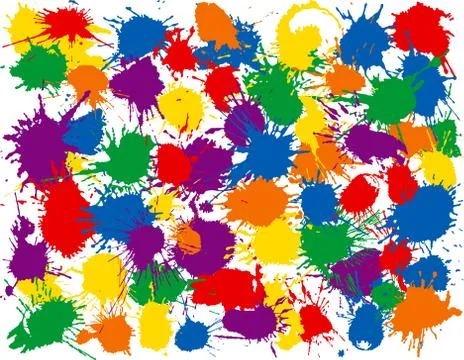Rainbow splatter Иллюстрация