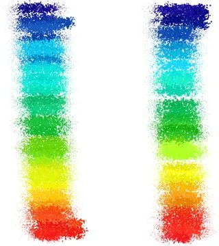 Rainbow Splatter Illustrazione stock