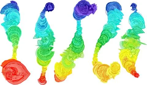 Rainbow Splatter on Paper Иллюстрация