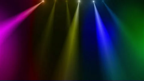 Rainbow spot light stage loop animation Stock Footage 182713203