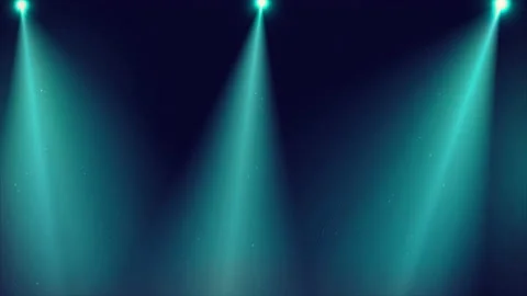 Rainbow spot light stage loop animation Stock Footage 185945779