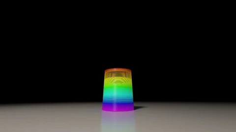 Rainbow spring looping animation Stock Footage 87954534