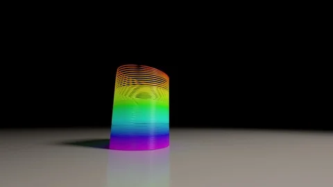 Rainbow spring looping animation Stock Footage 87954620