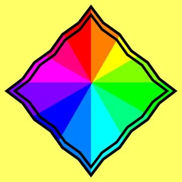 Rainbow square Stock Illustration