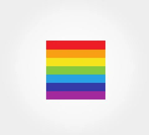 Rainbow square symbol. Vector illustration. Stock Illustration