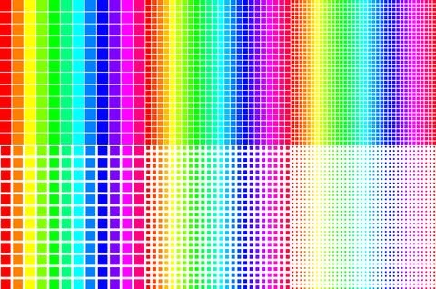 Rainbow square tiles seamless vector seamless pattern cheerful bright funky feel イラスト素材