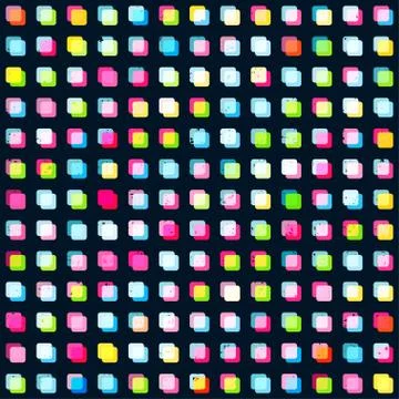 Rainbow squares seamless pattern Stock Illustration