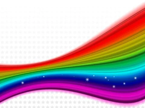 Rainbow star background Stock Illustration