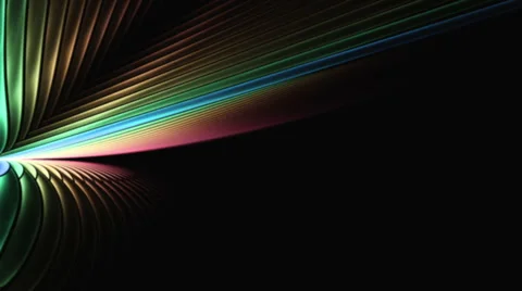 Rainbow Sticks in Dynamic Motion Over  Black Background Video stock 47826230