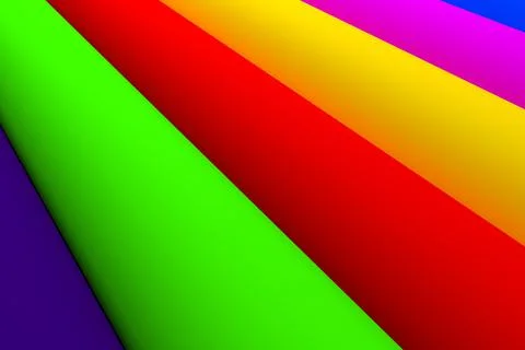 Rainbow straightforward abstraction freedom Stock Illustration