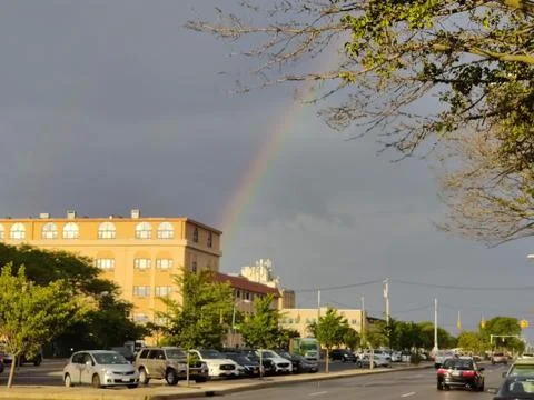 Rainbow STreet Stock Photos
