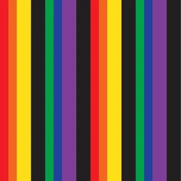 Rainbow Stripe seamless pattern background in vertical style Stock Illustration