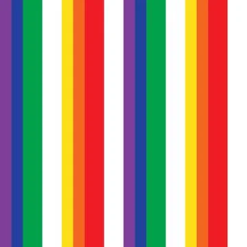 Rainbow Stripe seamless pattern background in vertical style Stock Illustration