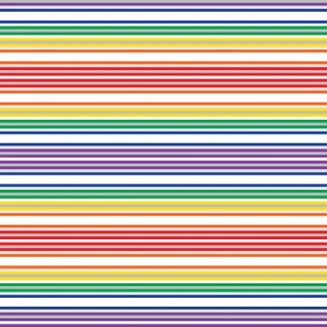 Rainbow Stripe seamless pattern background in horizontal style Stock Illustration