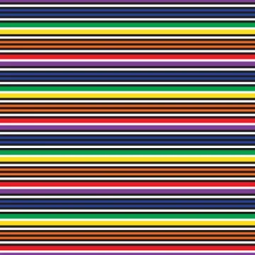 Rainbow Stripe seamless pattern background in horizontal style Stock Illustration