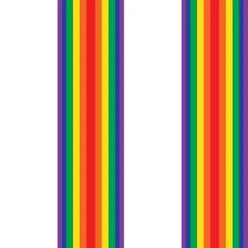 Rainbow Stripe seamless pattern background in vertical style Stock Illustration