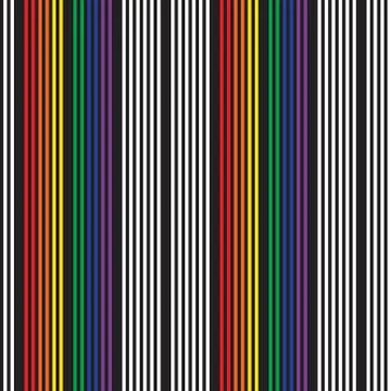 Rainbow Stripe seamless pattern background in vertical style Stock Illustration