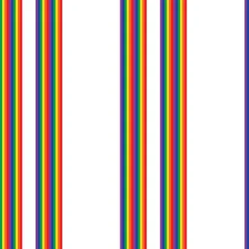 Rainbow Stripe seamless pattern background in vertical style Stock Illustration