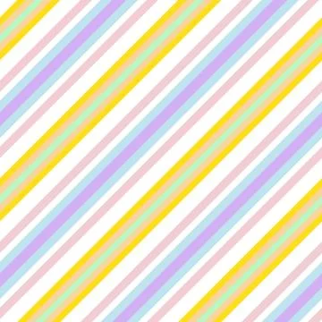 Rainbow Stripe seamless pattern background in diagonal style Stock Illustration