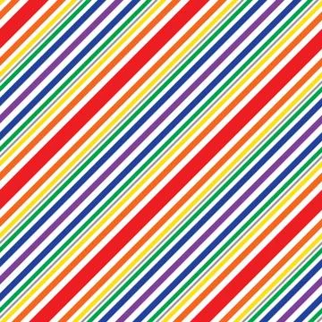 Rainbow Stripe seamless pattern background in diagonal style 스톡 일러스트