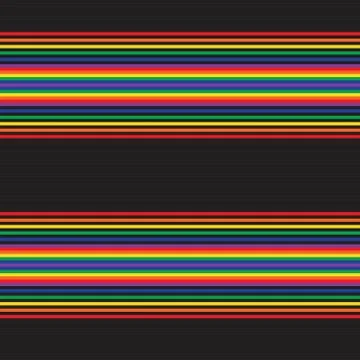 Rainbow Stripe seamless pattern background in horizontal style Stock Illustration
