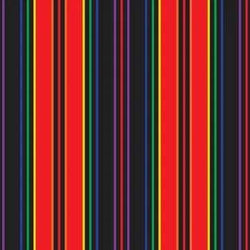 Rainbow Stripe seamless pattern background in vertical style Stock Illustration