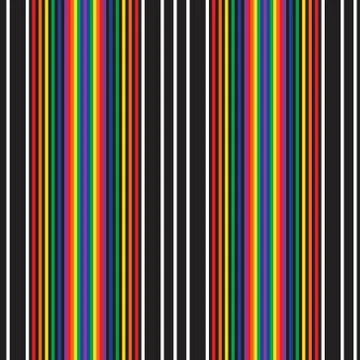 Rainbow Stripe seamless pattern background in vertical style Illustrazione stock