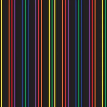 Rainbow Stripe seamless pattern background in vertical style Stock Illustration