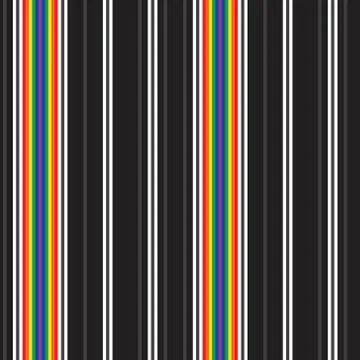 Rainbow Stripe seamless pattern background in vertical style Stock Illustration