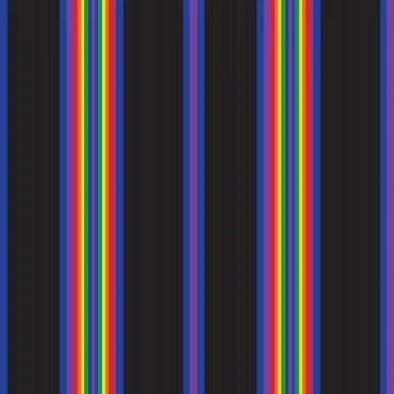 Rainbow Stripe seamless pattern background in vertical style Stock Illustration
