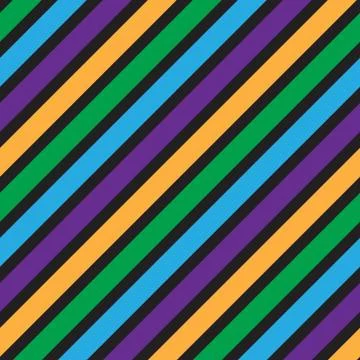 Rainbow Stripe seamless pattern background in diagonal style Illustrazione stock