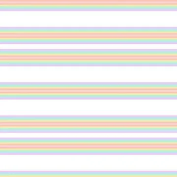 Rainbow Stripe seamless pattern background in horizontal style Stock Illustration