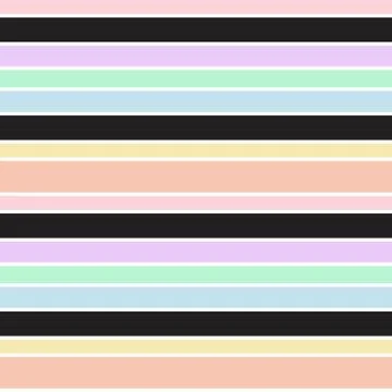 Rainbow Stripe seamless pattern background in horizontal style Illustrazione stock