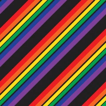 Rainbow Stripe seamless pattern background in diagonal style 库存插图