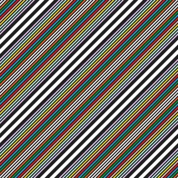 Rainbow Stripe seamless pattern background in diagonal style Stock Illustration