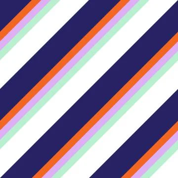 Rainbow Stripe seamless pattern background in diagonal style Stock Illustration