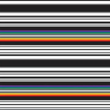 Rainbow Stripe seamless pattern background in horizontal style Illustrazione stock