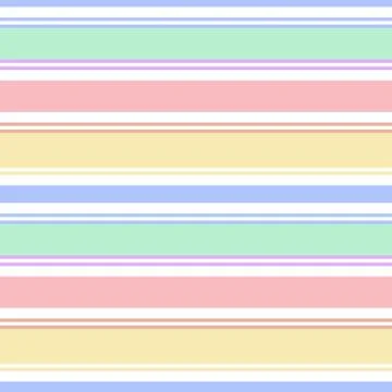 Rainbow Stripe seamless pattern background in horizontal style Stock Illustration