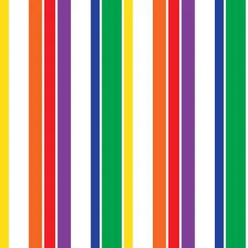 Rainbow Stripe seamless pattern background in vertical style Stock Illustration