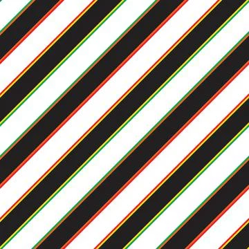 Rainbow Stripe seamless pattern background in diagonal style Stock Illustration