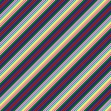 Rainbow Stripe seamless pattern background in diagonal style Stock Illustration
