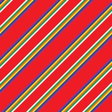 Rainbow Stripe seamless pattern background in diagonal style Stock Illustration