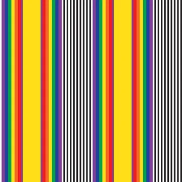 Rainbow Stripe seamless pattern background in vertical style Stock Illustration