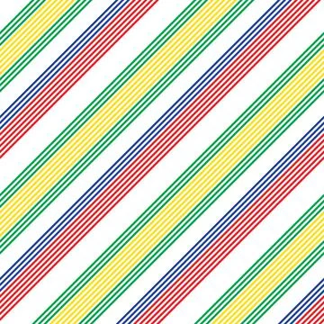 Rainbow Stripe seamless pattern background in diagonal style Stock Illustration