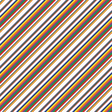Rainbow Stripe seamless pattern background in diagonal style 스톡 일러스트
