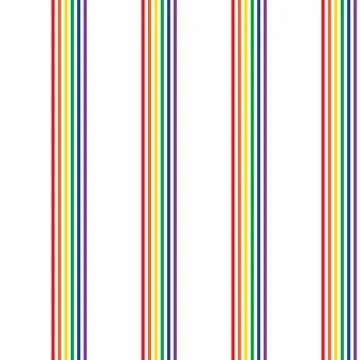 Rainbow Stripe seamless pattern background in vertical style Stock Illustration