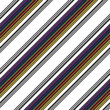 Rainbow Stripe seamless pattern background in diagonal style Stock Illustration