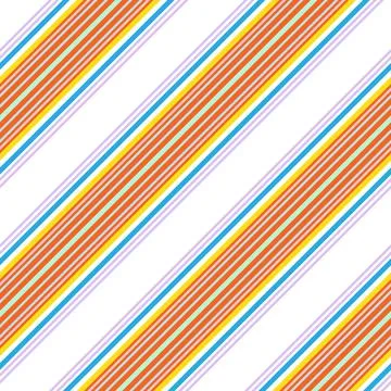 Rainbow Stripe seamless pattern background in diagonal style Stock Illustration